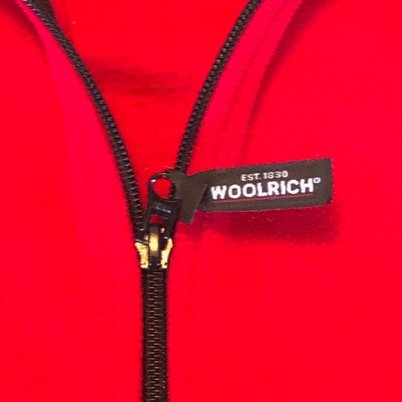 Woolrich Women's Fleece Vest Size Small Red Full Zip - Picture 4 of 7